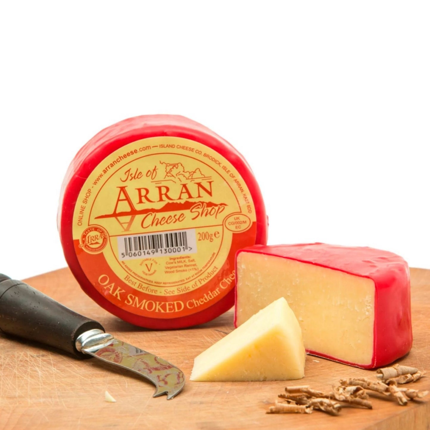 Medium mature smoked cheddar from Arran