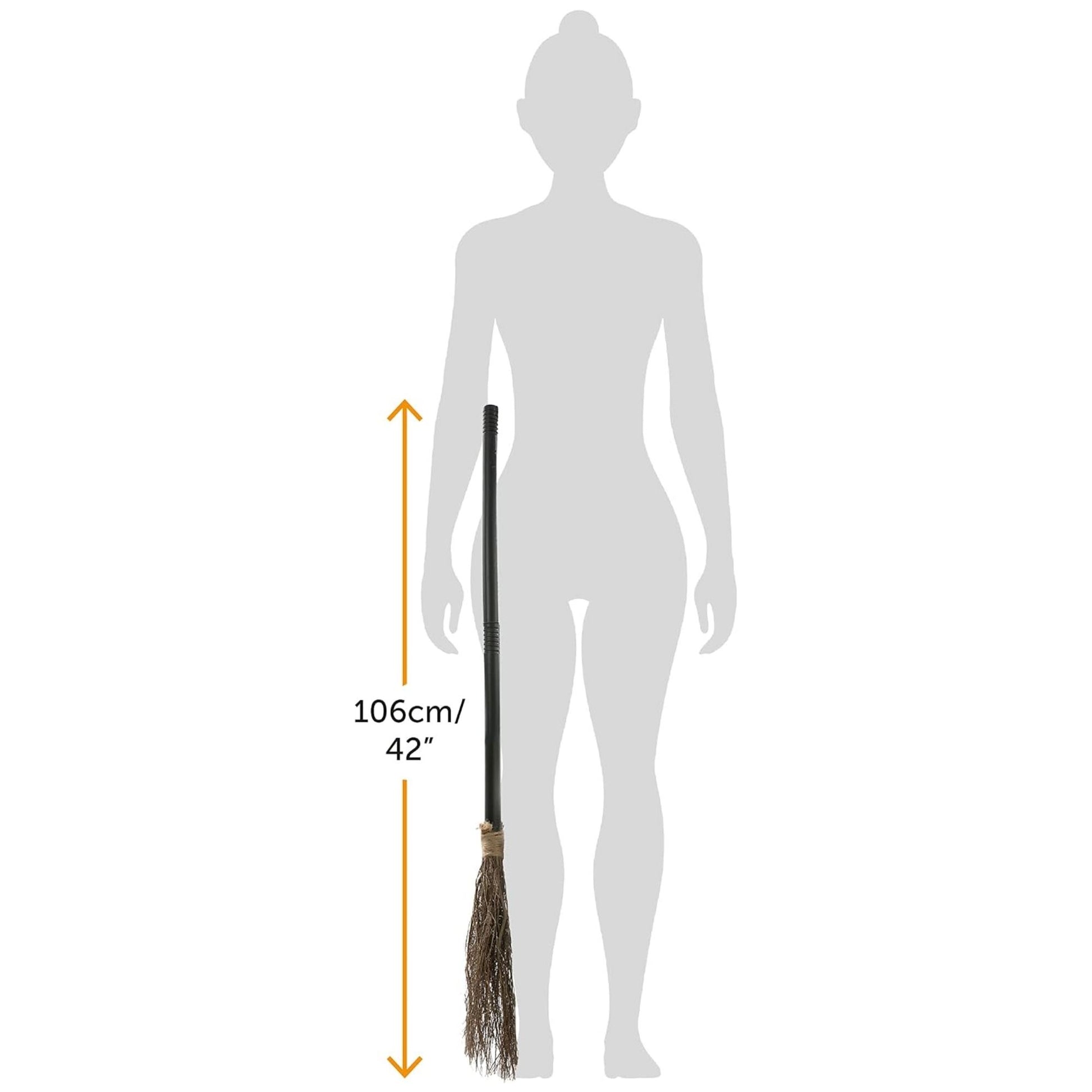 Witch costume broomstick accessory for Halloween