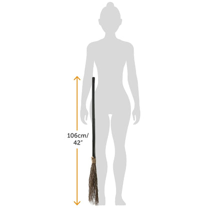 Witch costume broomstick accessory for Halloween