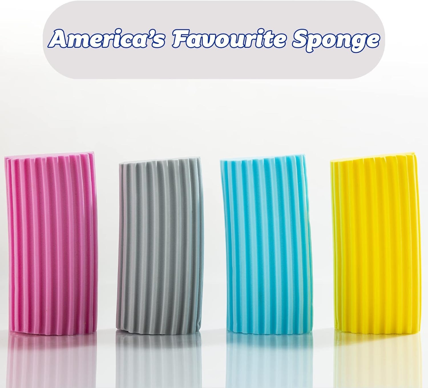 Scrub Daddy Damp Duster Pink – front view of multipurpose cleaning sponge for blinds, radiators, and skirting boards