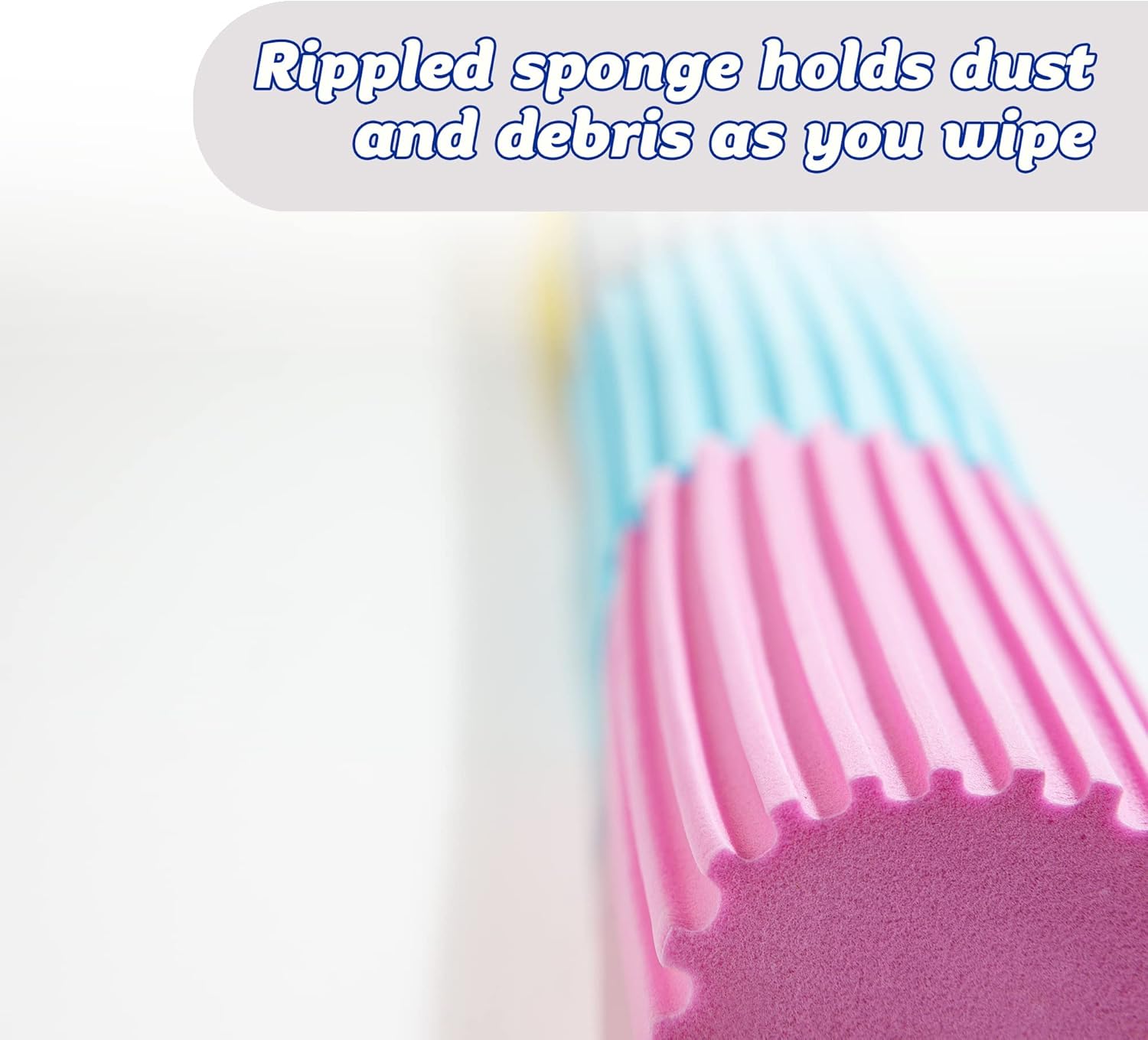 Scrub Daddy Damp Duster Pink multipack – reusable sponge dusters for all-around home cleaning