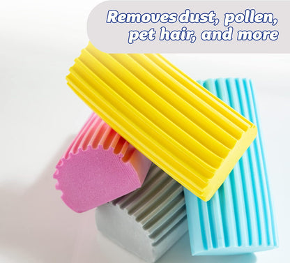 Scrub Daddy Damp Duster Pink multipack – reusable sponge dusters for all-around home cleaning