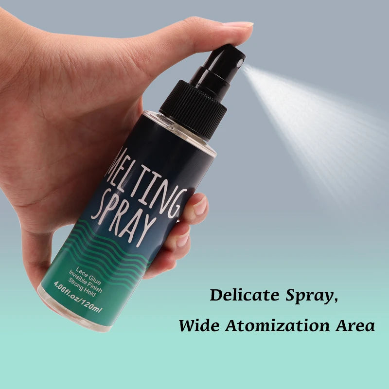Wig glue spray for natural lace blending and hold