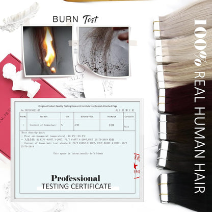 Seamless tape weft for invisible hair extension look