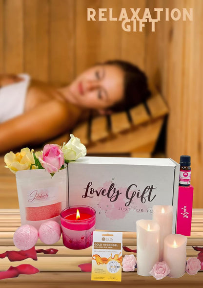 Self-care gift box designed for relaxation and pampering