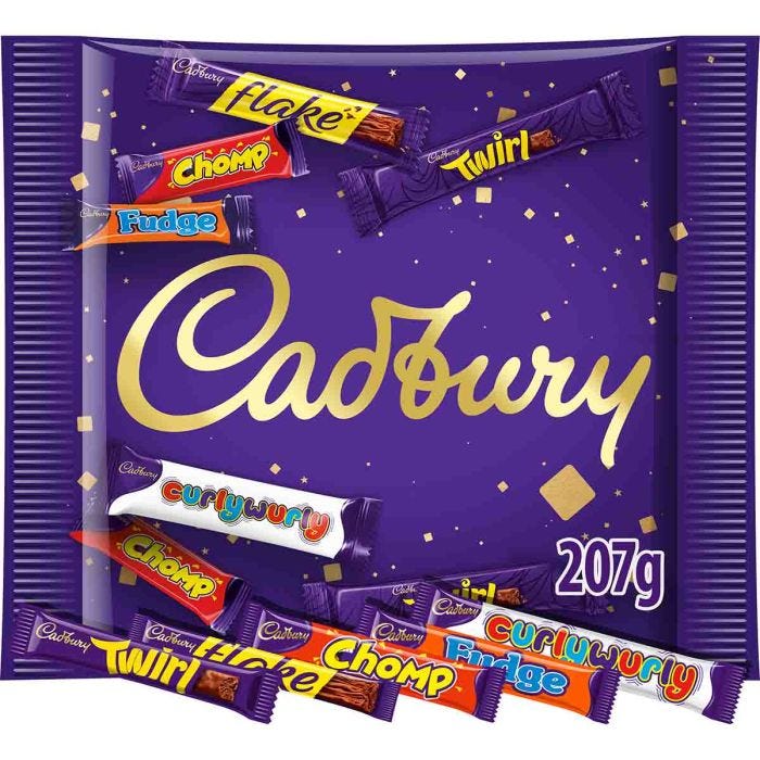 Sharing size Cadbury mini chocolate box for parties
