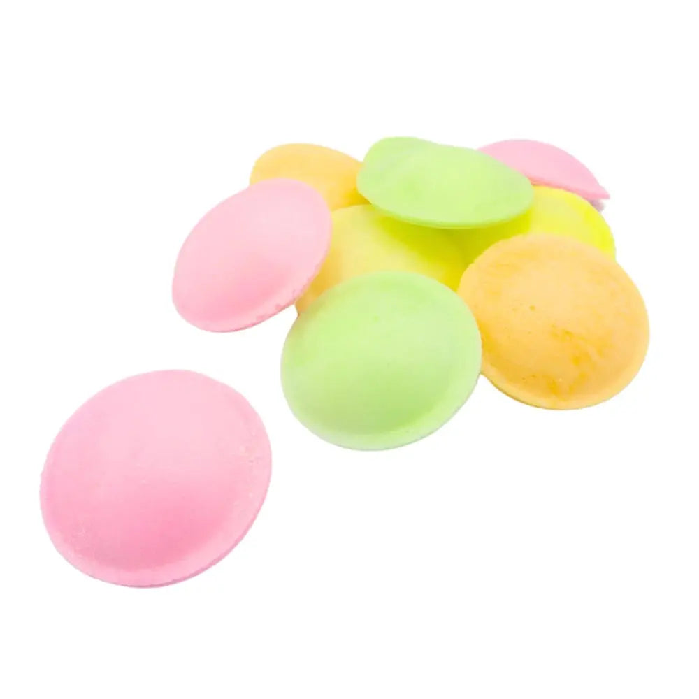 Fruit flavoured sherbet filled wafer candy drum