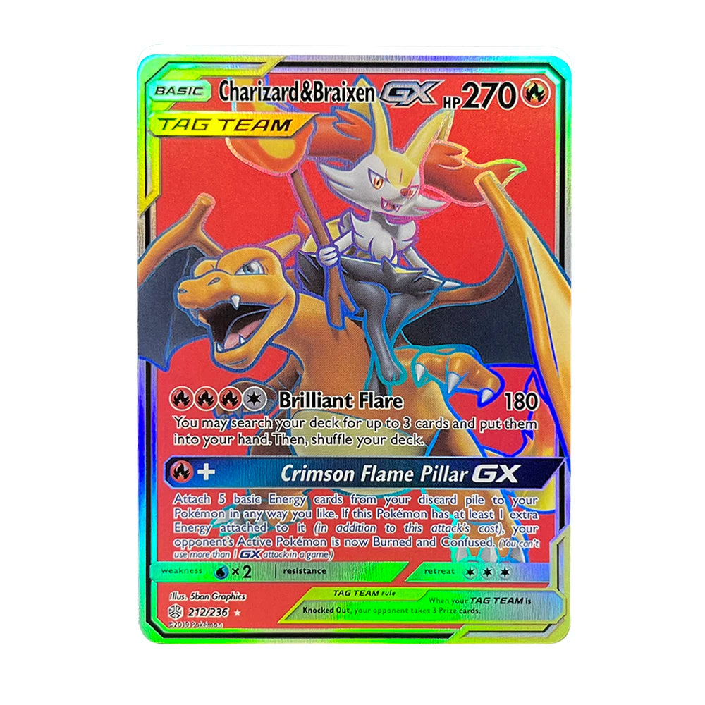 Shiny VMAX GX style collectible card pack
