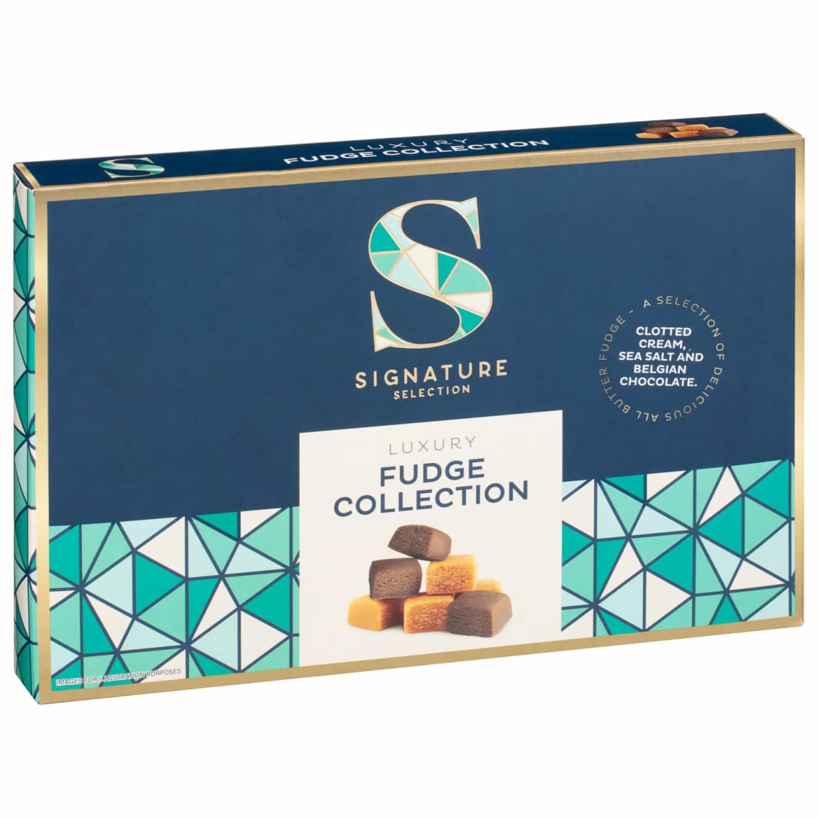 Gourmet all-butter fudge assortment in a gift-ready box
