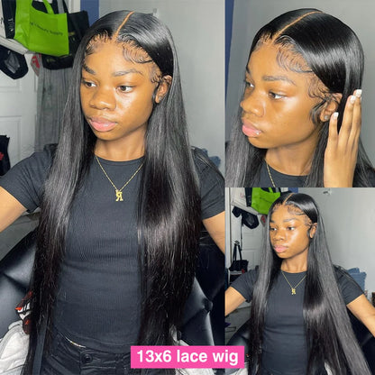 Soft Brazilian straight lace frontal wig