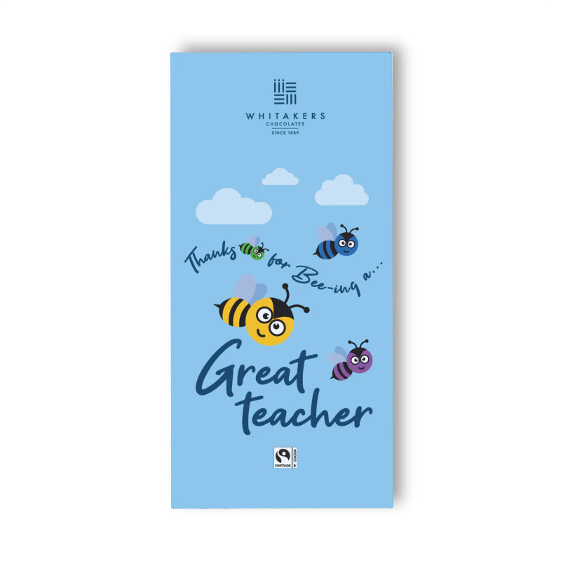 Heartfelt chocolate bar to show teacher appreciation