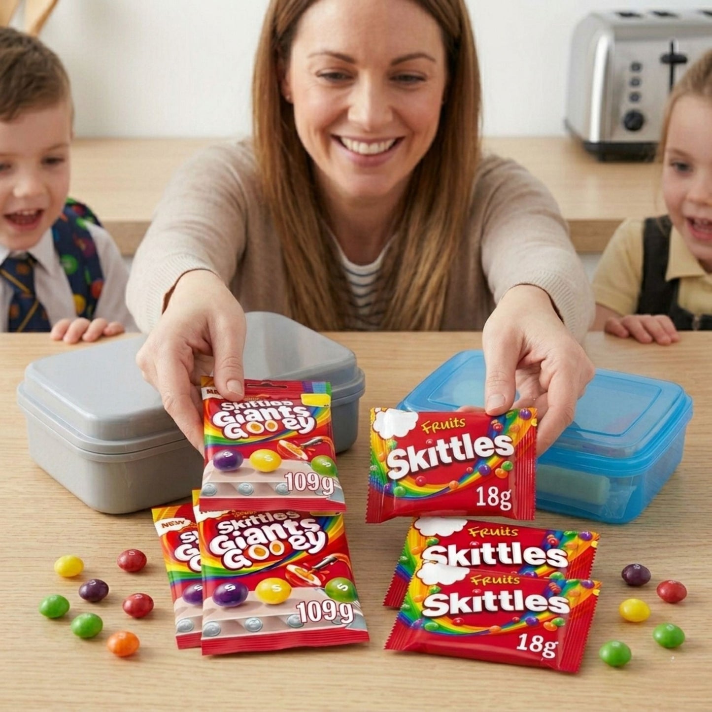 Skittles 109g giants pouch fruity chewy sweets pack
