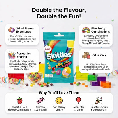 Skittles Flavour Flip share bags