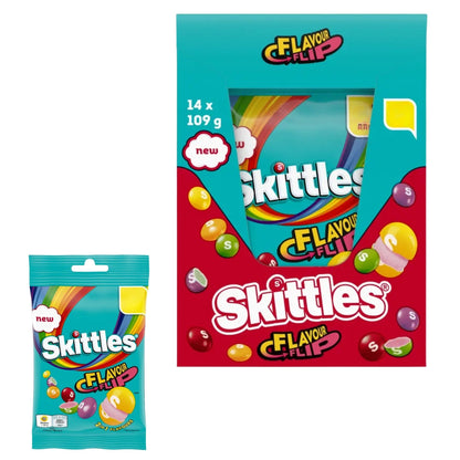 Skittles Fruit Flavour Flip Sweets 14 x 109g Bags