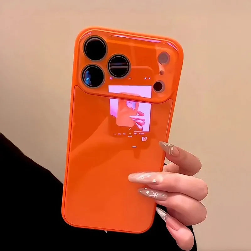 Shockproof tempered glass iPhone case hard back cover anti scratch