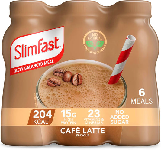 SlimFast Cafe Latte Shake 6 pack