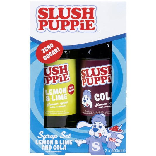 Slush Puppie Sugar Free Syrup Set 2pk Lemon & Lime and Cola