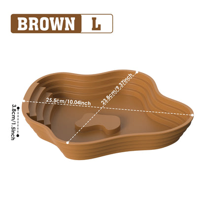 Easy clean turtle bath and feeding dish