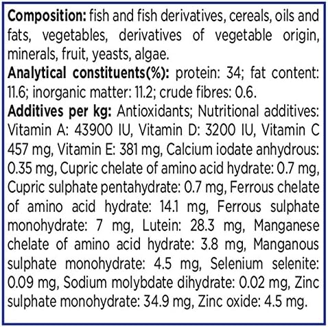 Compact Aquarian goldfish flakes tub – 25g
