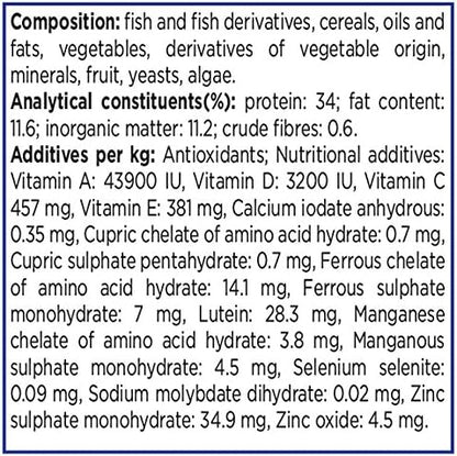Compact Aquarian goldfish flakes tub – 25g