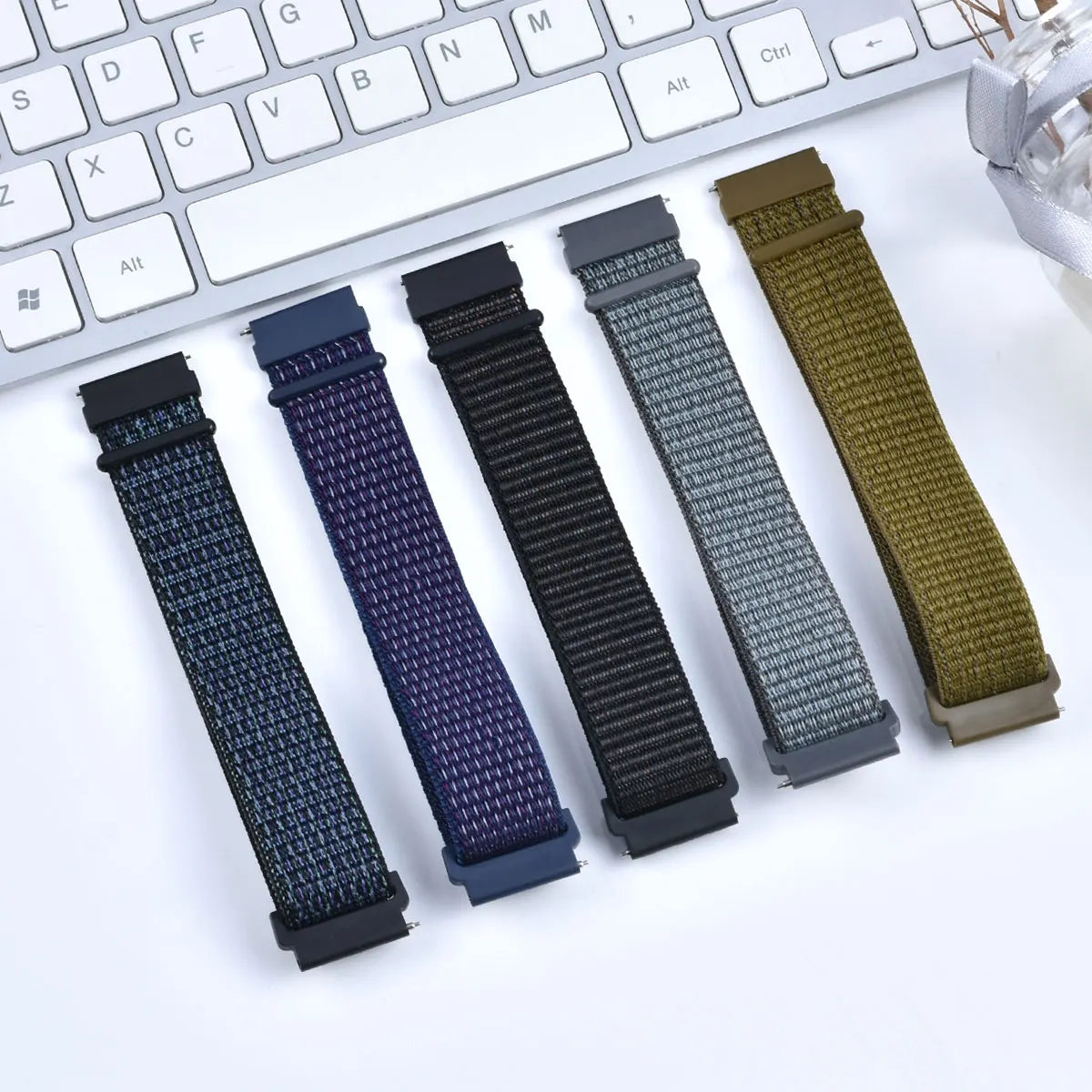 Breathable sport smartwatch strap in 20mm and 22mm sizes