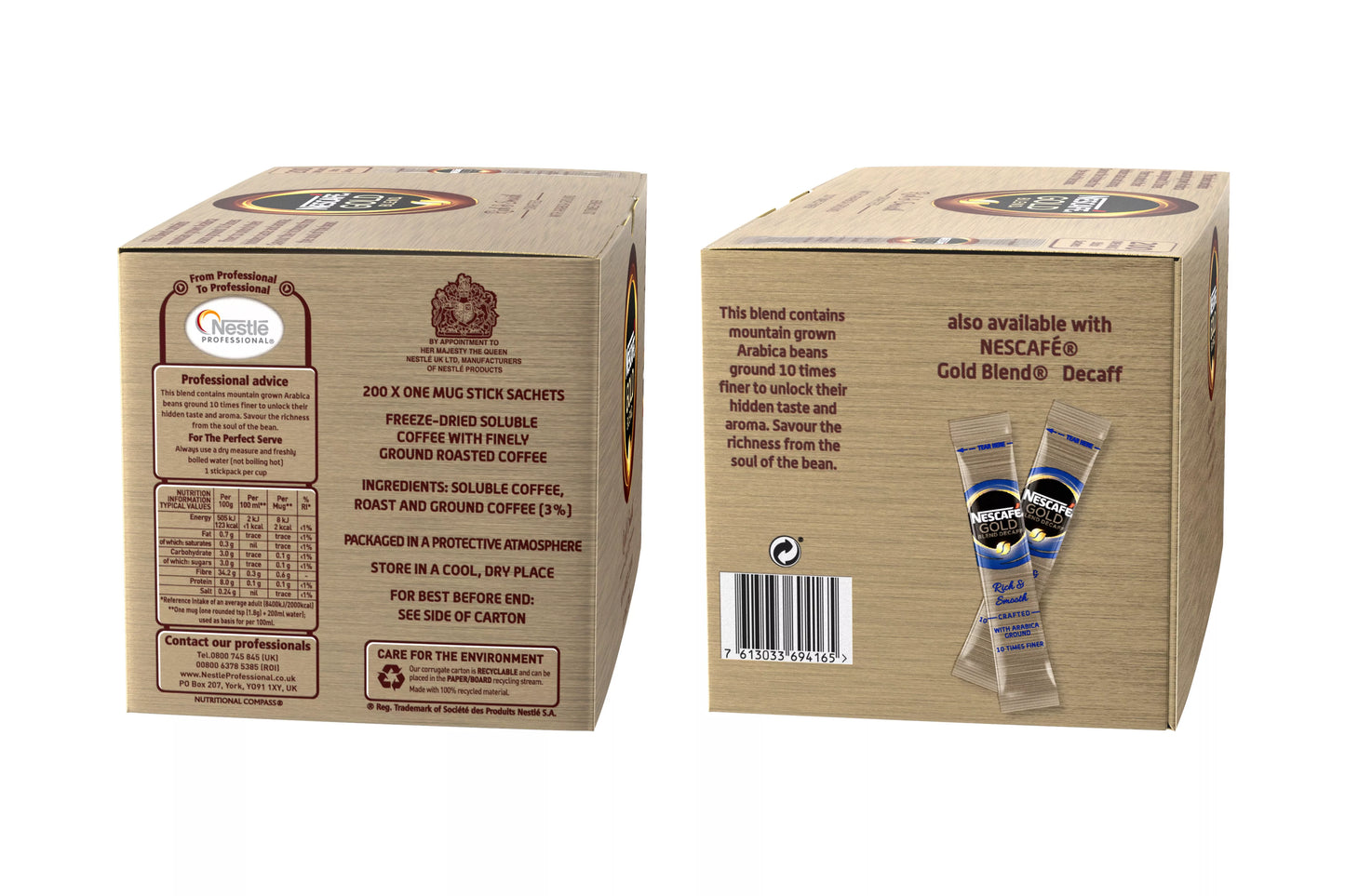 nescafe arabica robusta instant coffee 1.8g servings