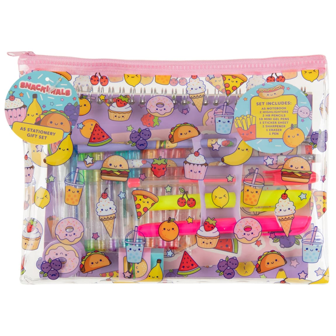 Snackimals A5 Kawaii Stationery Gift Set