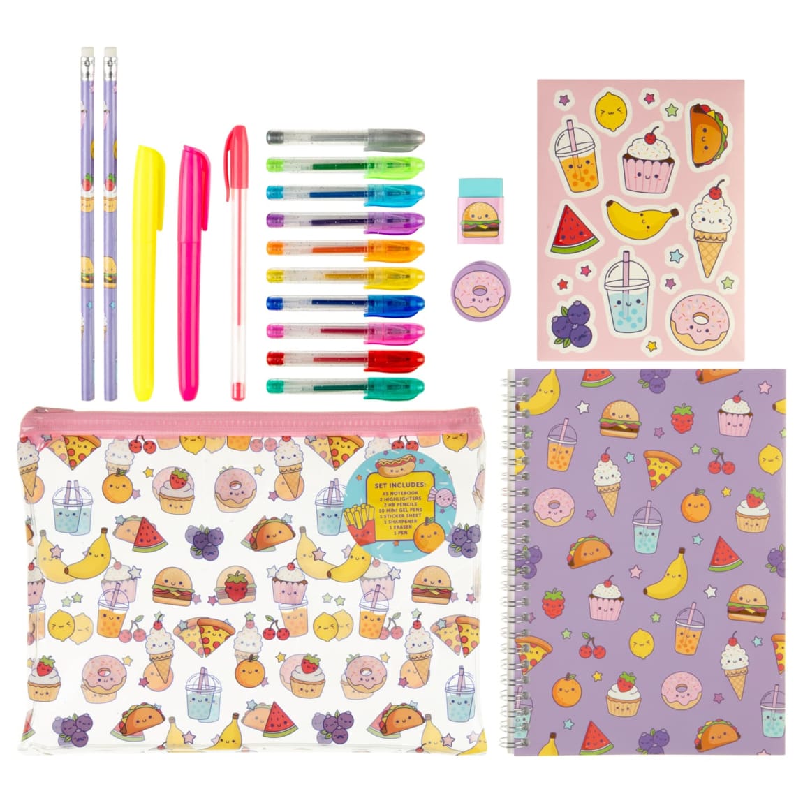 Snackimals back to school stationery