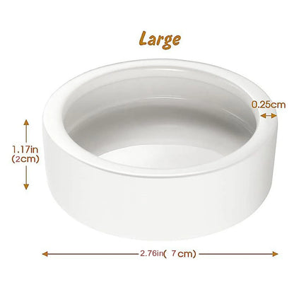 Ceramic feeder bowl for live insect feeding