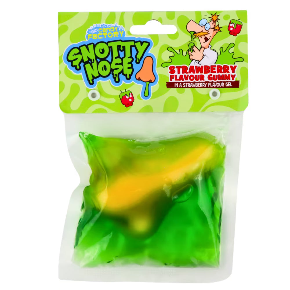 Strawberry Gummy Sweets in Fruity Gel Snotty Nose Candy