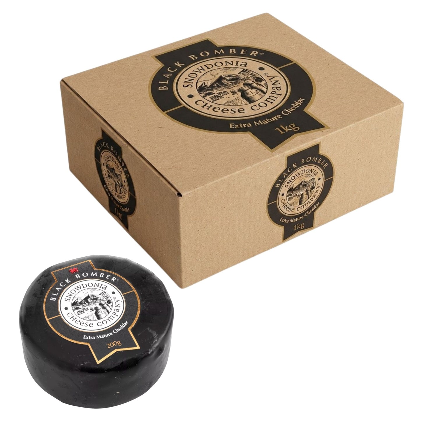 Snowdonia Black Bomber Cheddar Cheese 1000g