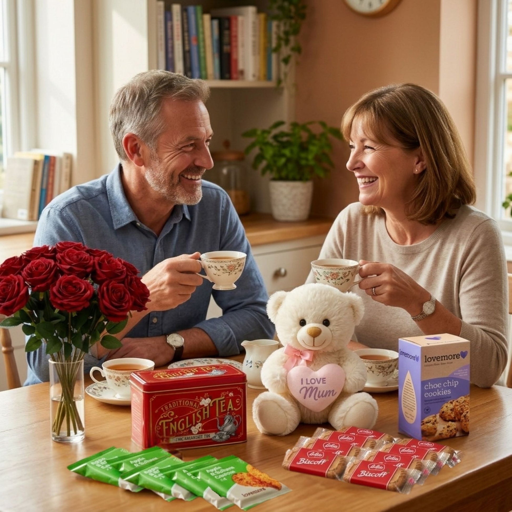 Love More Choc Chip cookies included in gift hamper for Mum