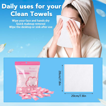 Skin friendly cotton face cleansing towels