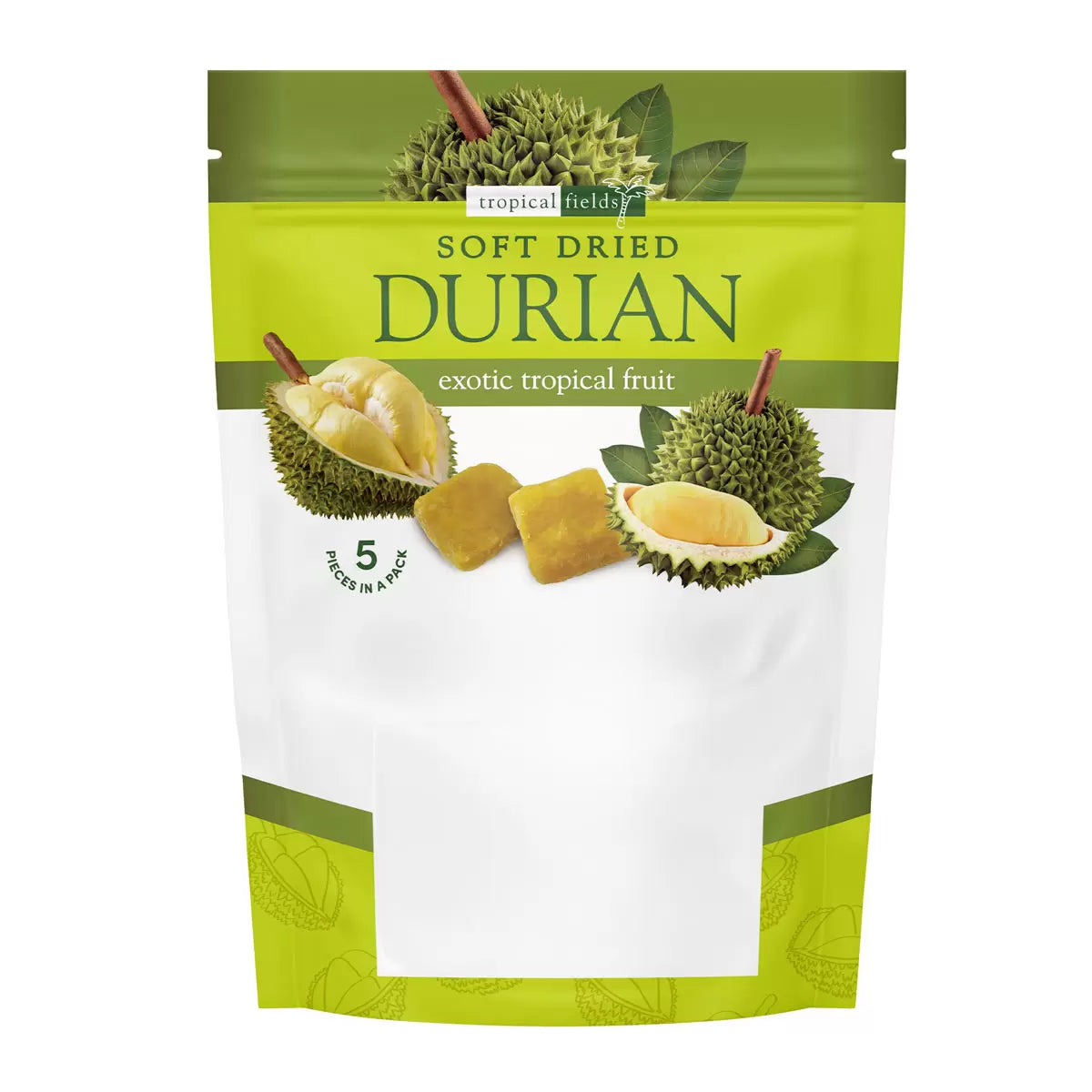 Soft dried durian chewy tropical fruit snack