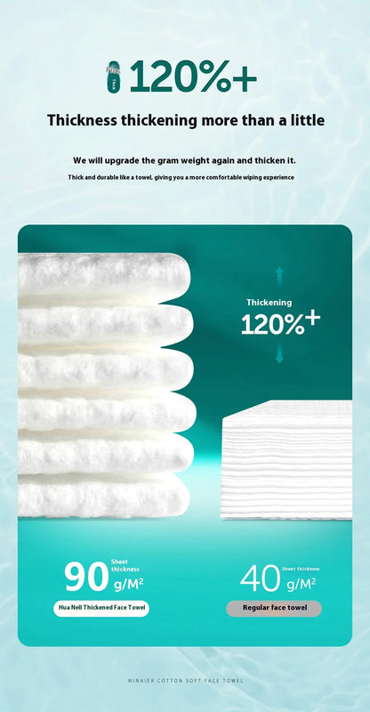 Soft disposable facial cleansing cloths
