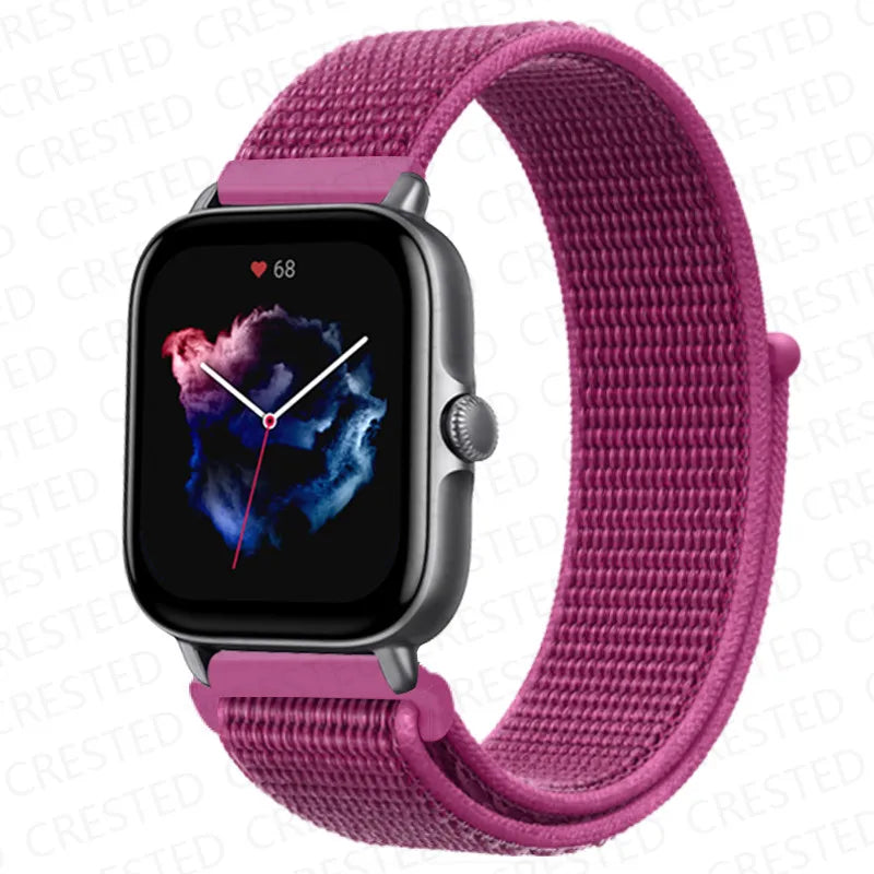 Nylon sport strap compatible with Samsung Gear S3 watches