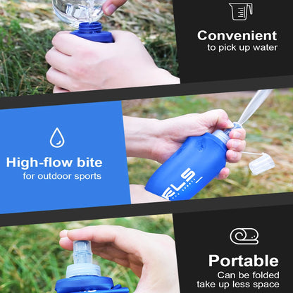 Portable hiking and camping hydration bottle