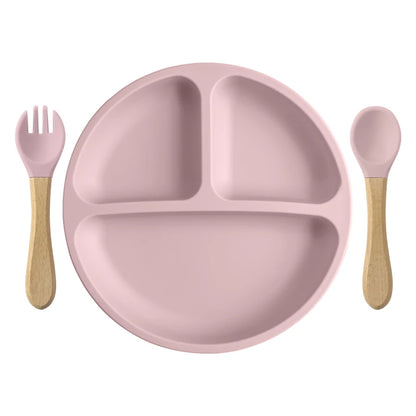 Child safe BPA free feeding tableware set