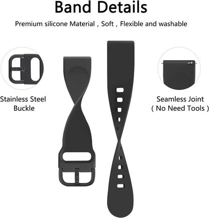 Adjustable silicone watch strap for Amazfit Bip 3 and Bip U Pro