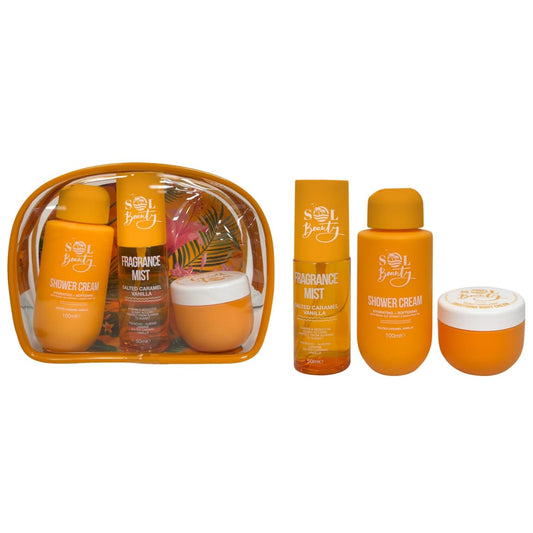 Sol Beauty Mini Bag Set Salted Caramel Vanilla