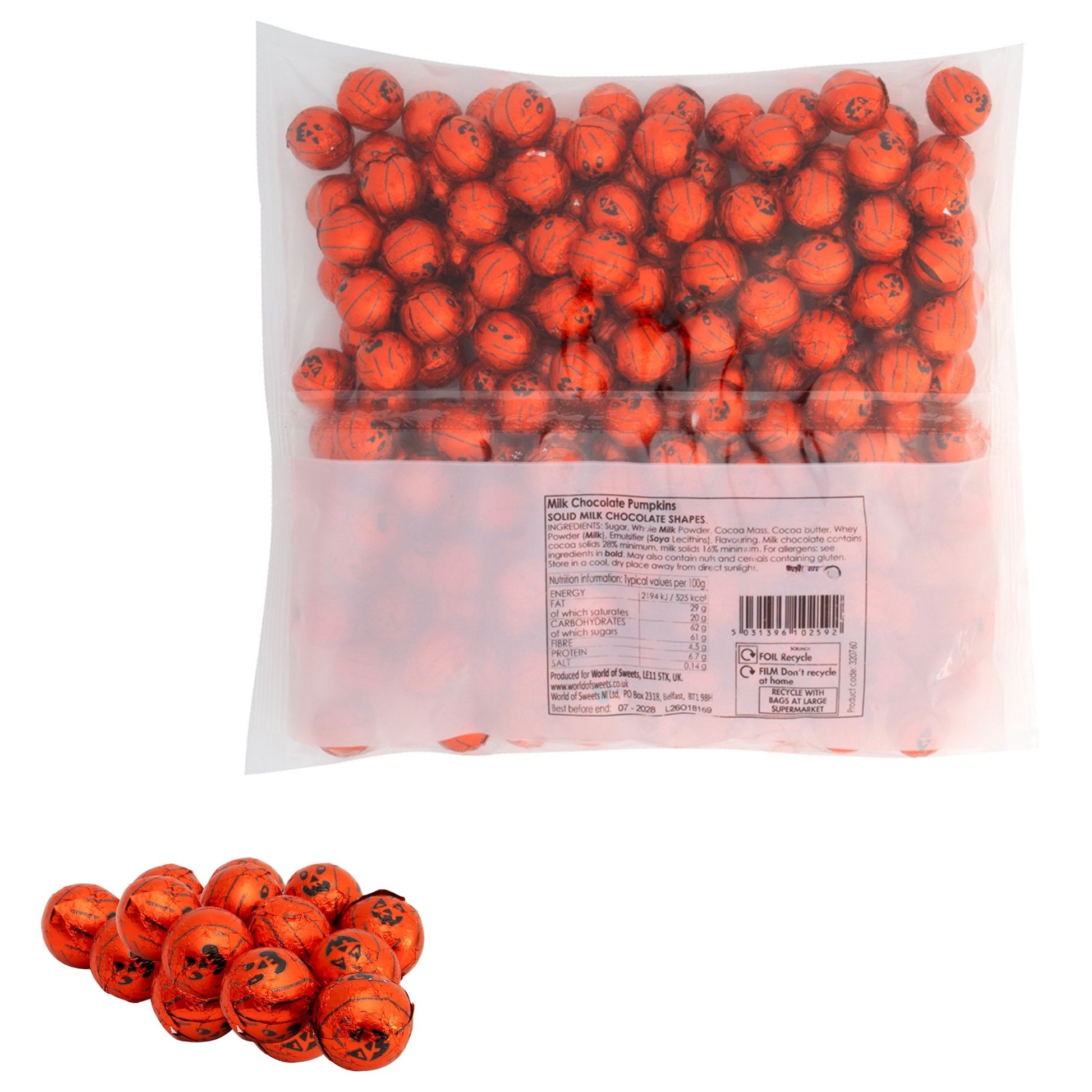 Solid Milk Chocolate Pumpkins 2kg