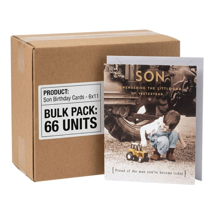 Son birthday card 66 pack foil finish design