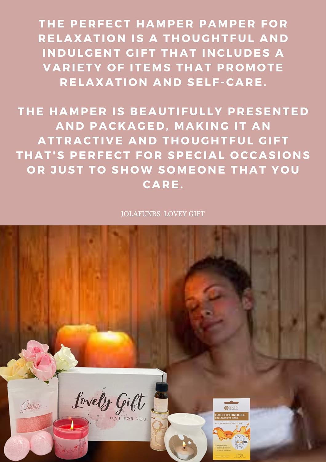 Soothing pamper gift set with luxury items