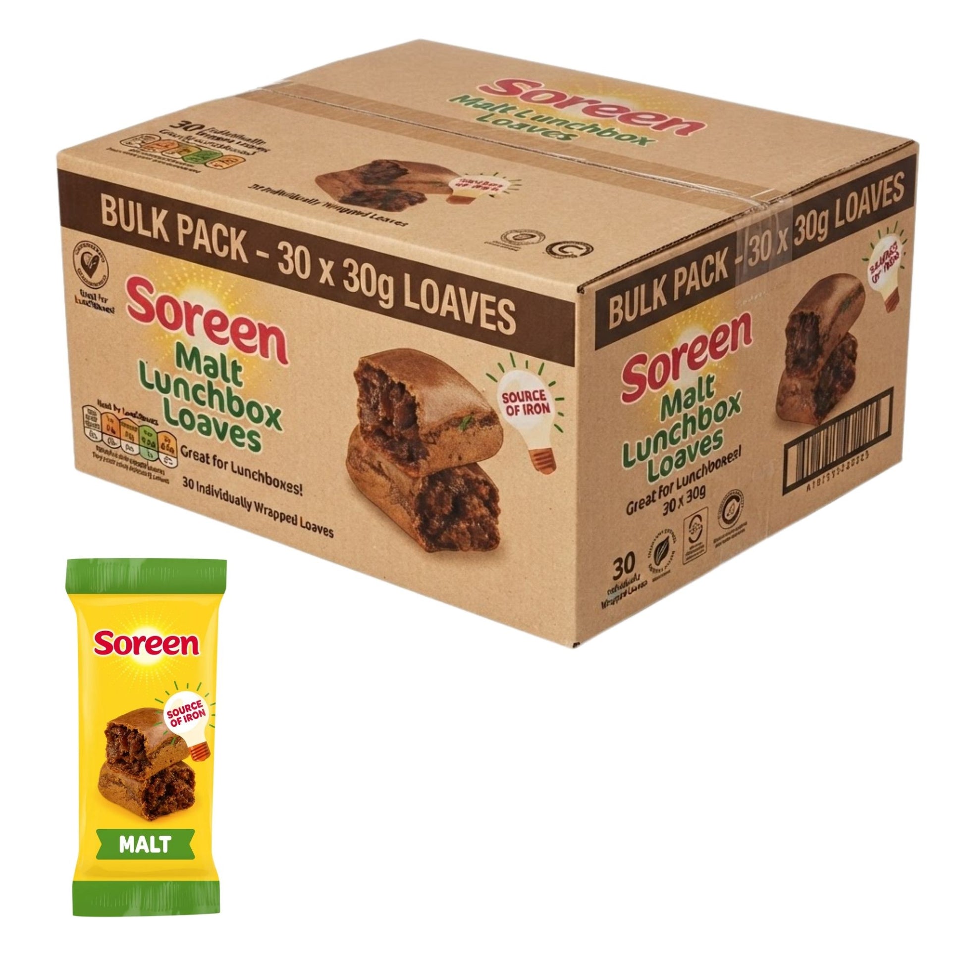 Soreen Malt Lunchbox Loaves 30 x 30g