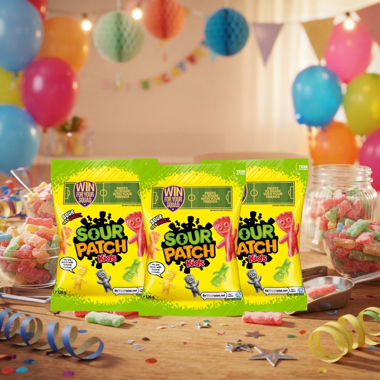 Individually packed sweet bags
