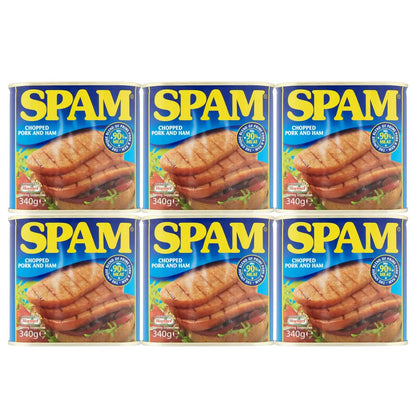 Spam Original 6 x 340g canned pork with ham gluten-free