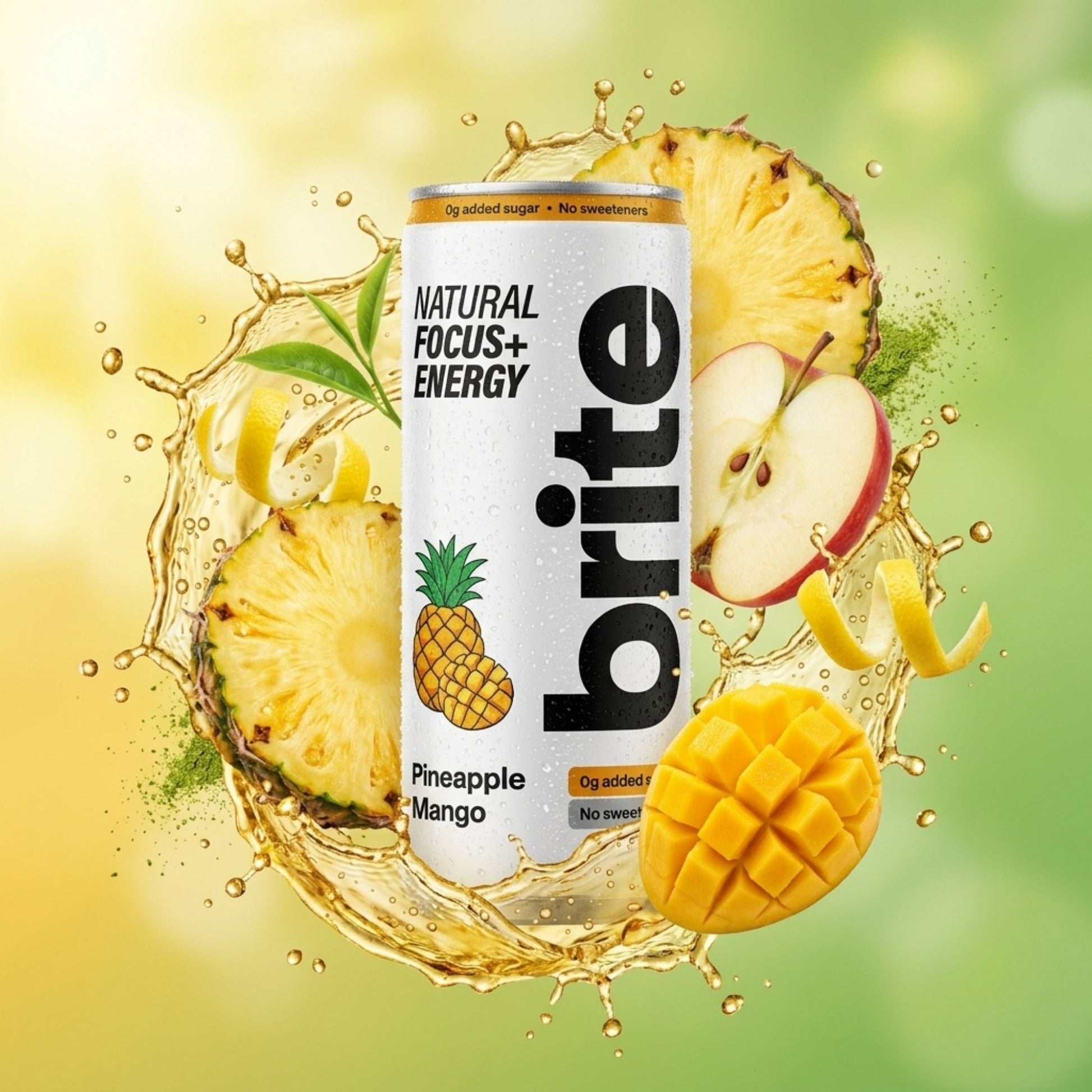 Energy drink with guarana and green tea extract