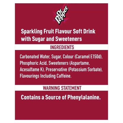 Natural flavoured soft drinks including Fanta Orange, Dr Pepper, and Sprite