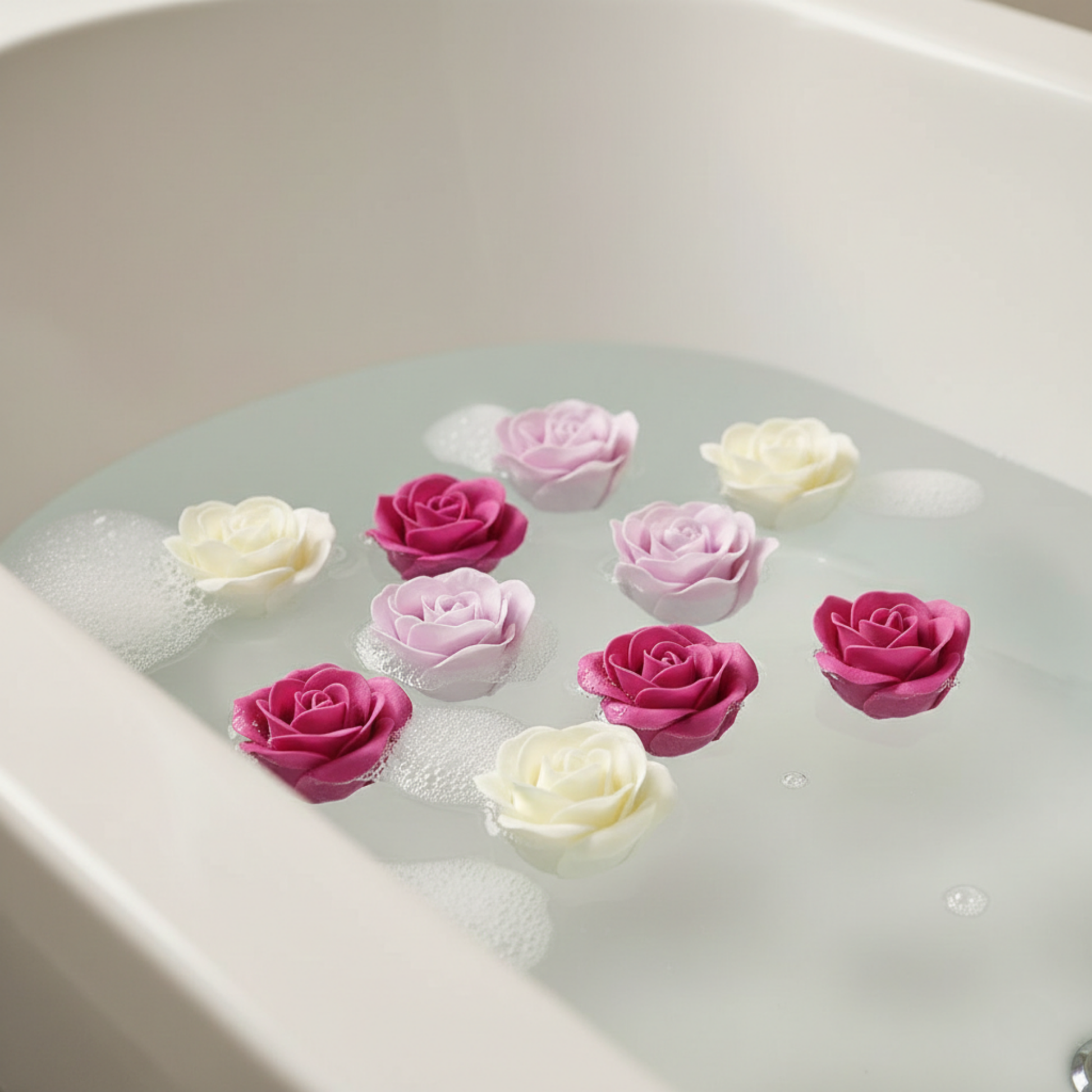 Luxurious soap roses with delicate fragrance