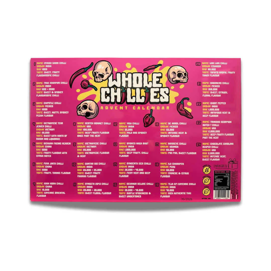 Advent calendar for gifting or enjoying spicy treats during December